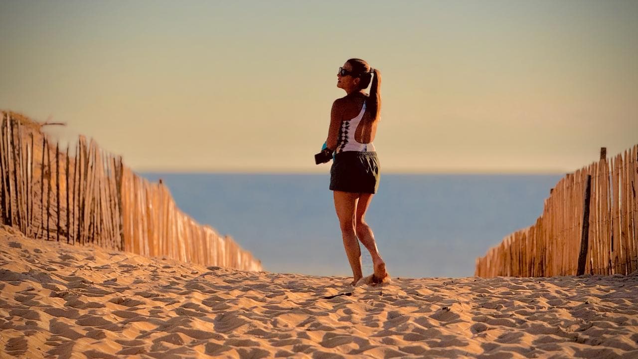 Accès à pied vers la dune de La Piste depuis la Villa Atlantique